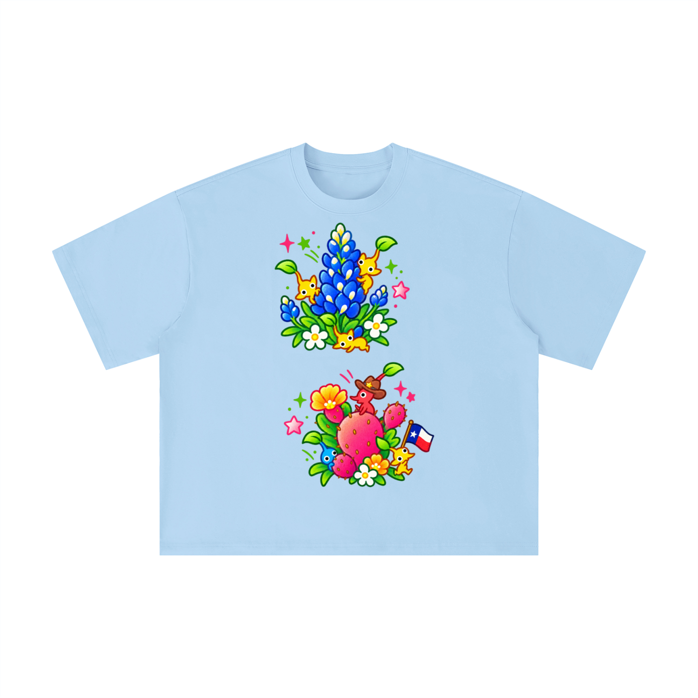 Texas Bluebonnet Critters Graphic Tee