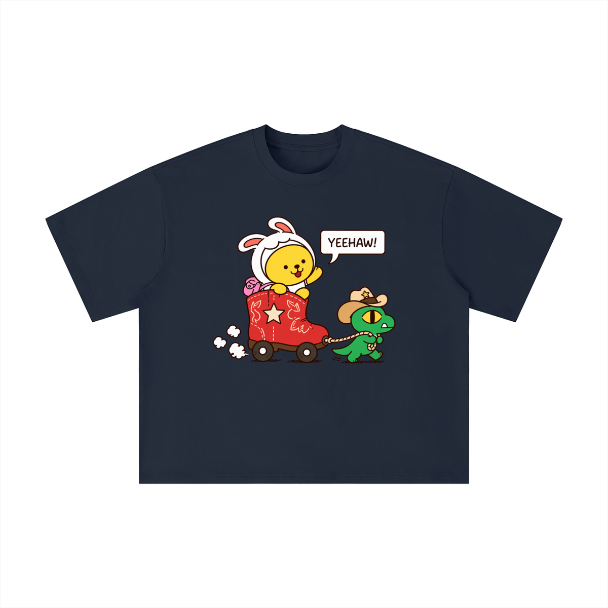 Yeehaw Boot Wagon Adventure Tee