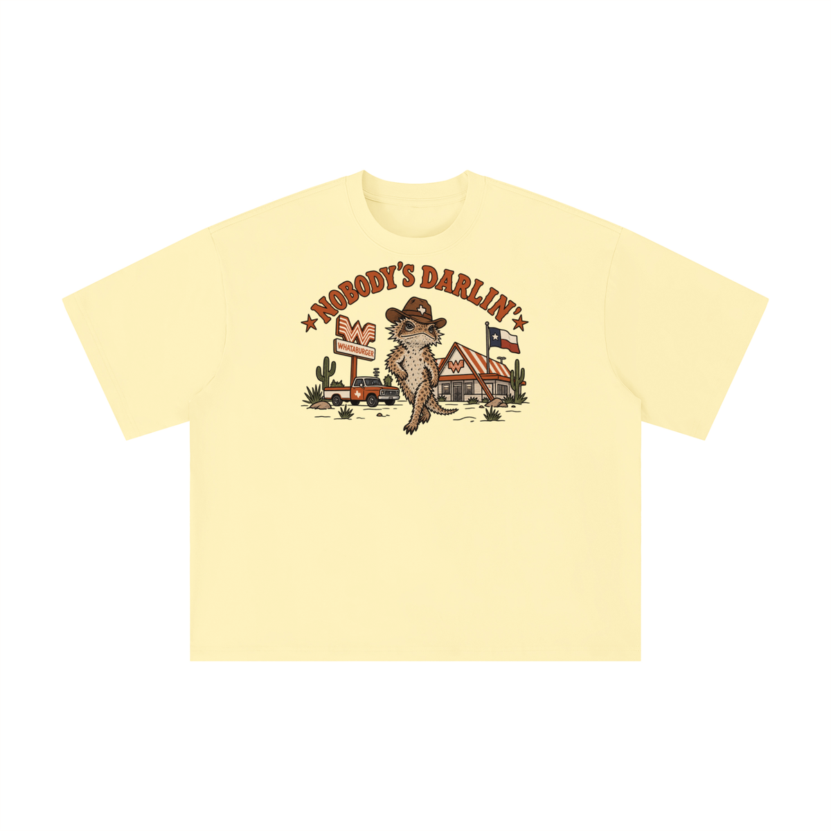 Howdy’s Darlin’ Texas Lizard Shirt – Western Texas Whataburger Tee