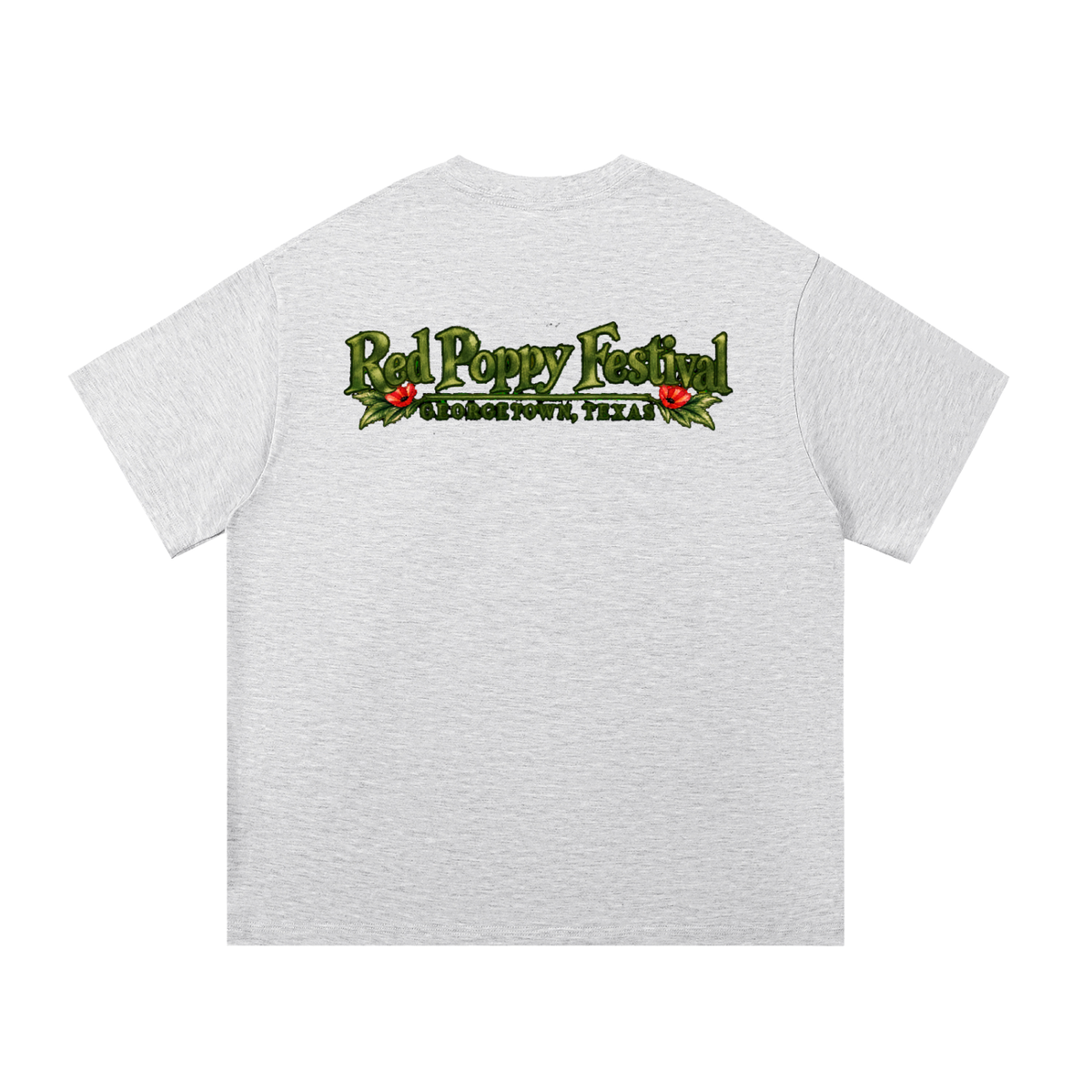 Georgetown Red Poppy Watercolor Graphic Tee