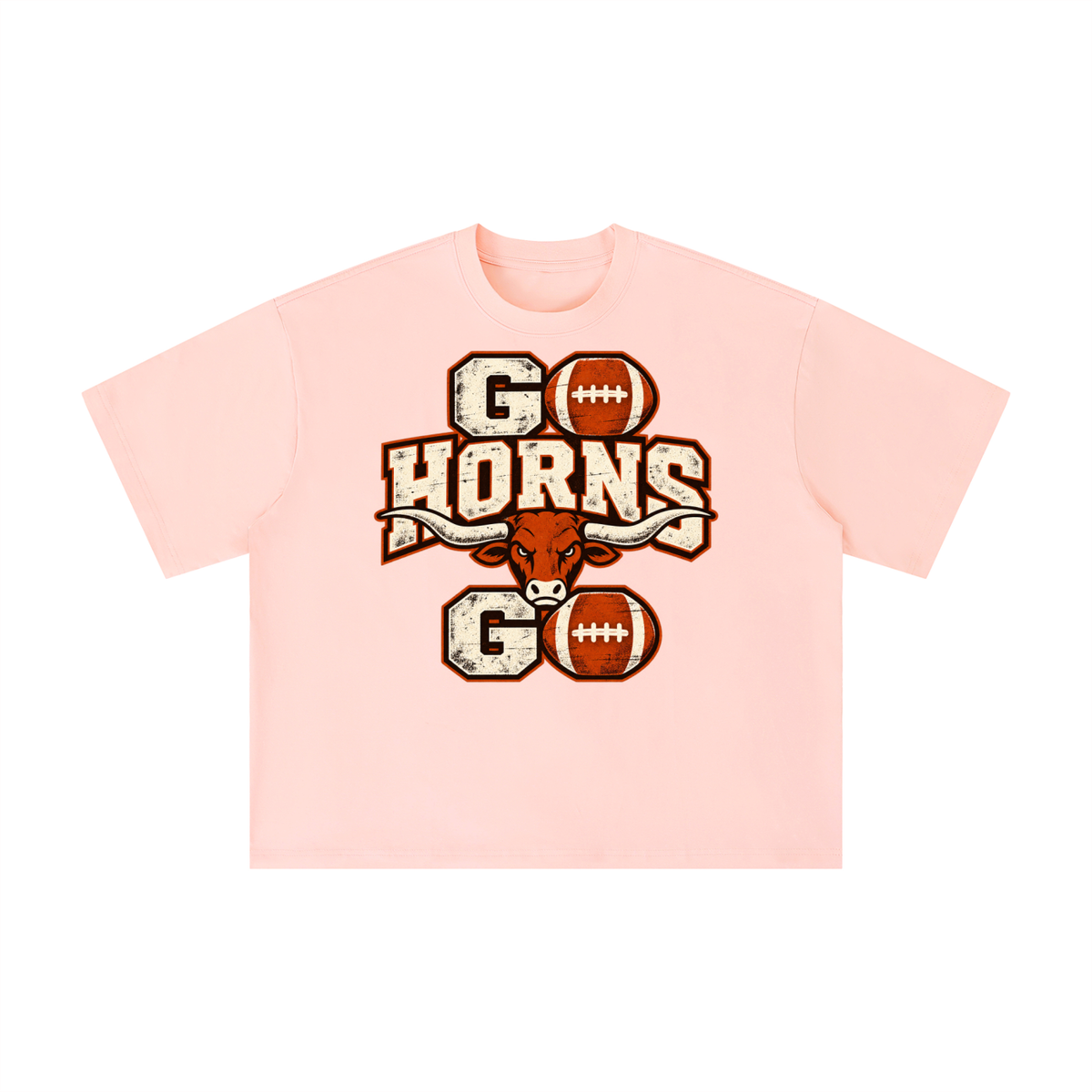 Go Horns Go Texas Football Tee