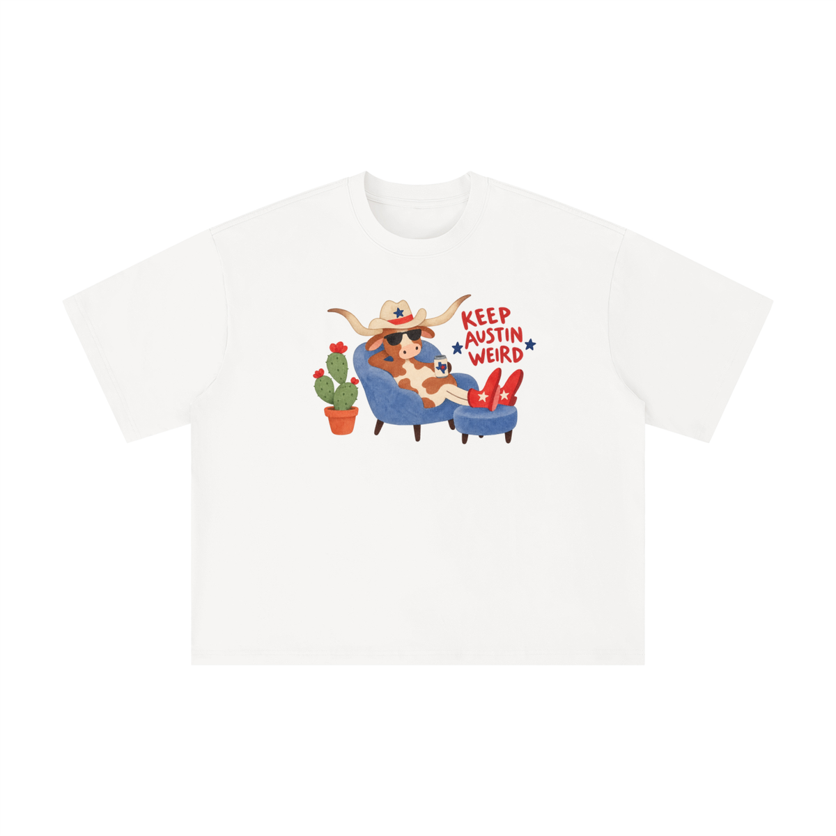 Keep Austin Weird Longhorn Lounge Graphic Tee