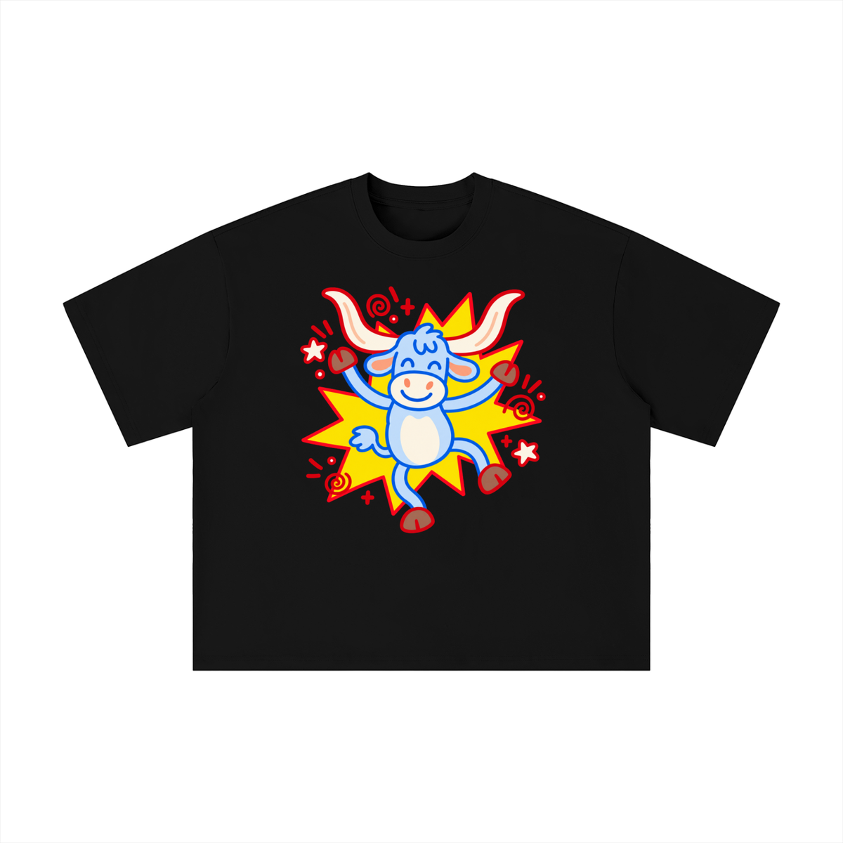 Happy Texas Longhorn Pop Art Graphic Tee