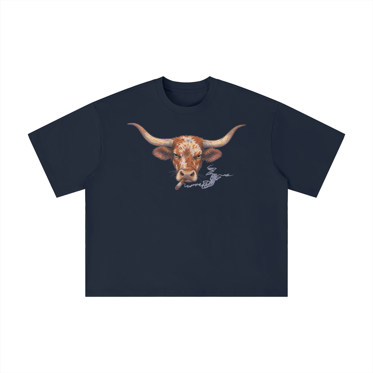 Texas Longhorn Cigar Graphic T-Shirt