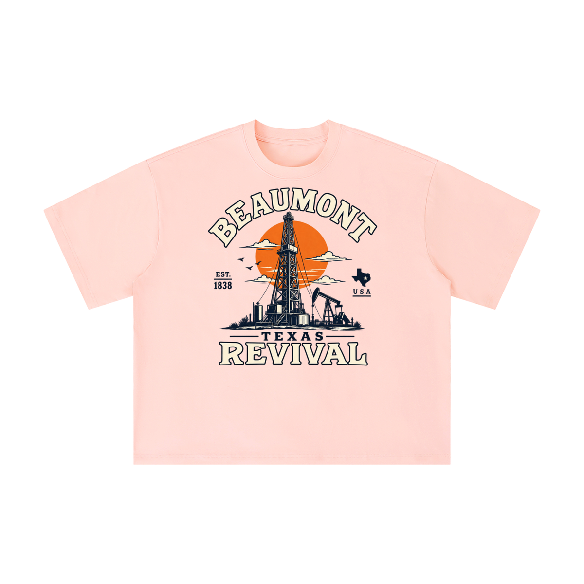 Vintage Beaumont Texas Oil Revival Graphic Tee