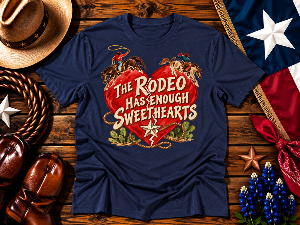 The Rodeo Has Enough Sweethearts Western Graphic Tee