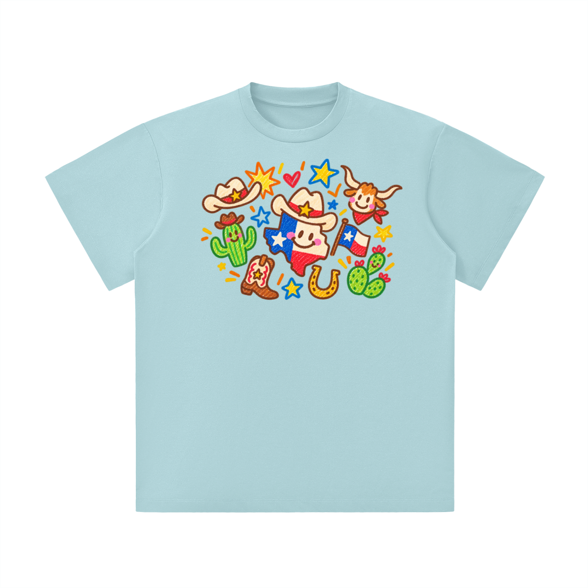 Happy Texas Doodle Graphic Tee
