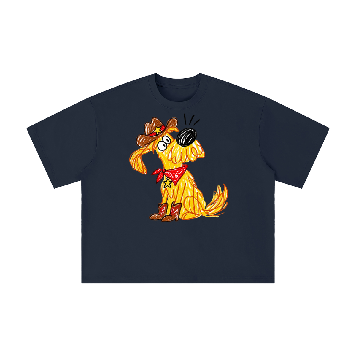 Howdy Cowboy Dog Graphic Tee