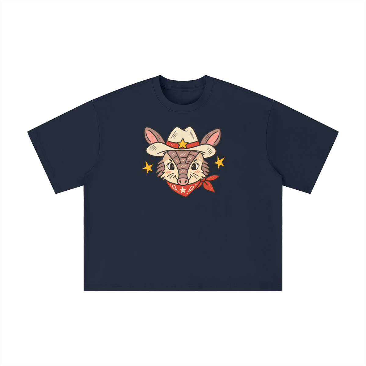 Howdy Cowboy Armadillo Texas Graphic Tee