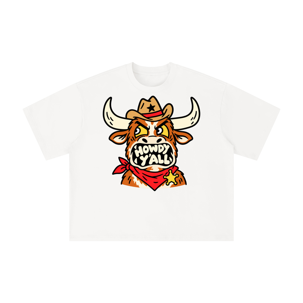 Howdy Y’all Texas Longhorn Sheriff Graphic Tee