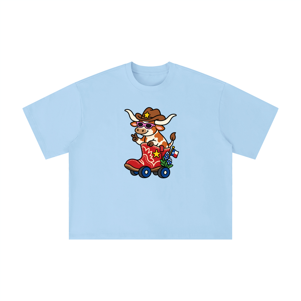 Howdy Longhorn Cowboy Boot Tee