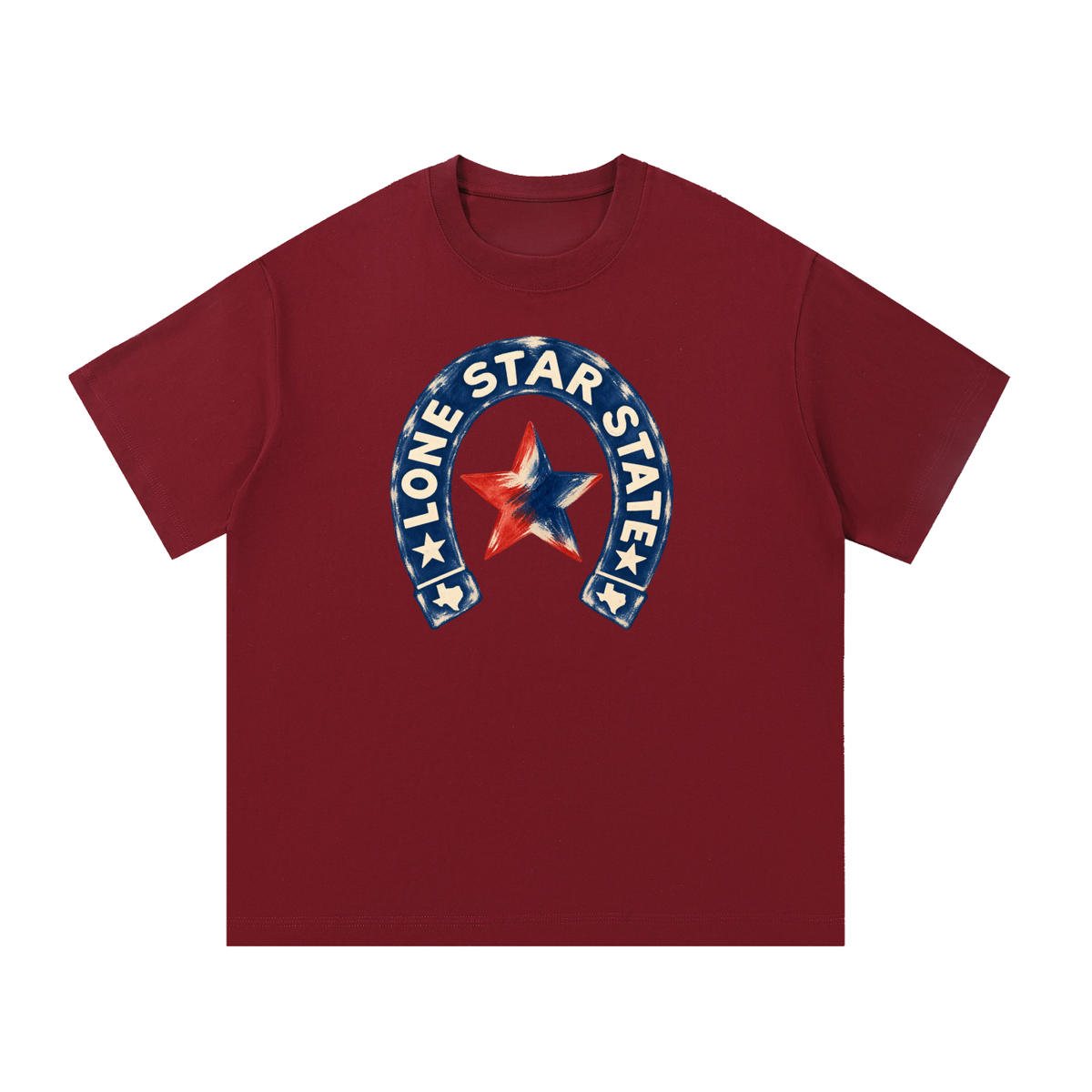 Lone Star State Vintage Horseshoe Graphic Tee