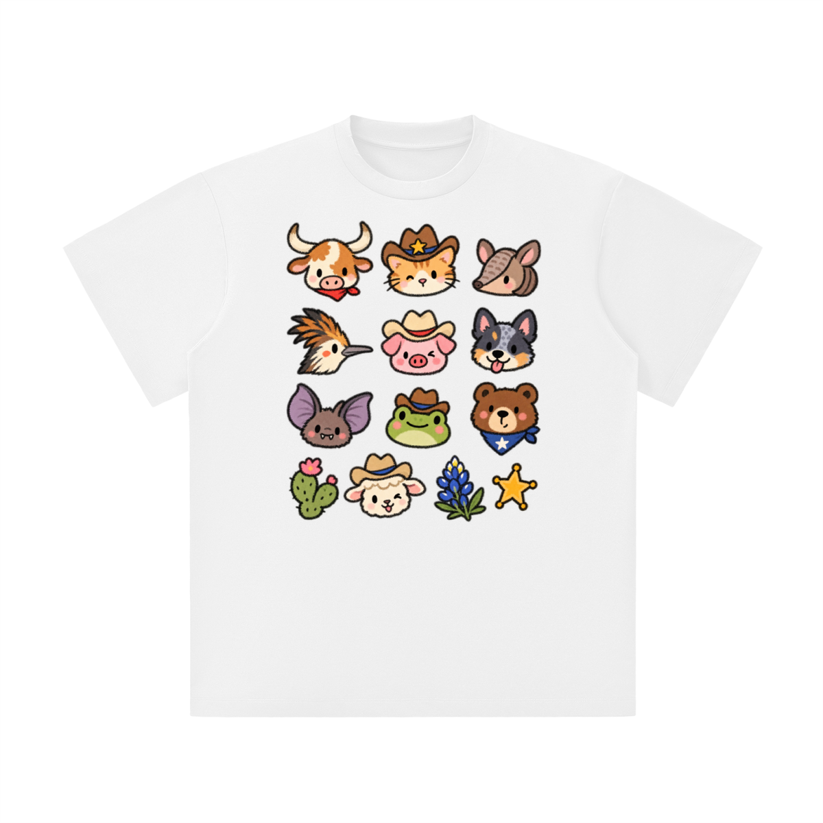 Cute Texas Critters Western Graphic Tee