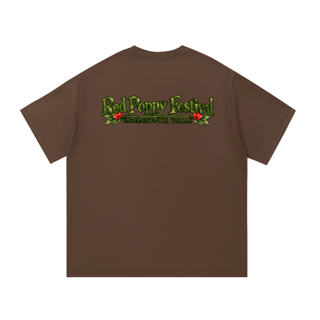 Georgetown Red Poppy Watercolor Graphic Tee