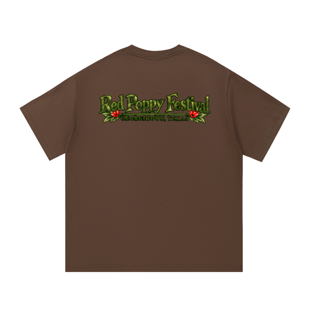Georgetown Red Poppy Watercolor Graphic Tee