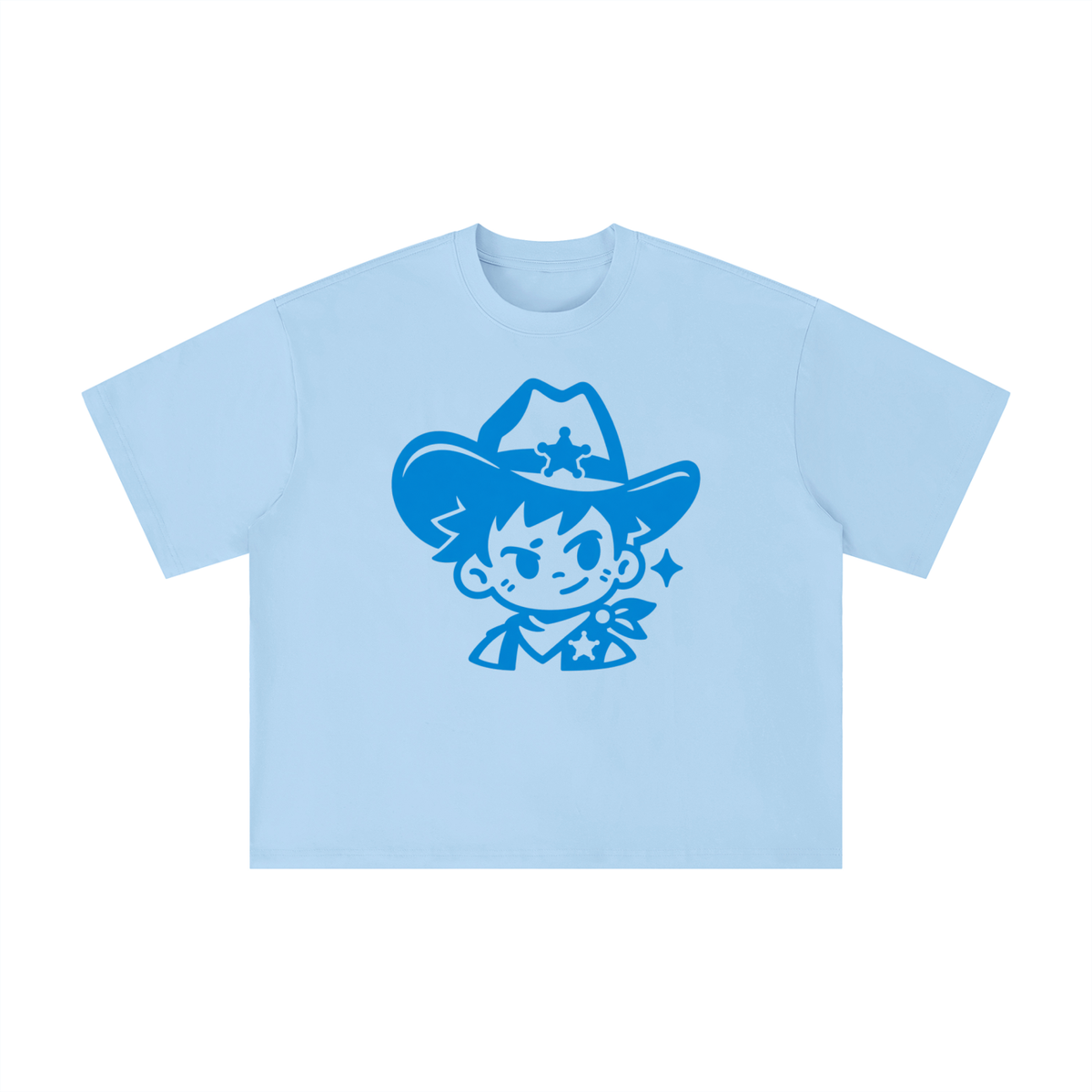 Blue Texas Cowboy Sheriff Tee