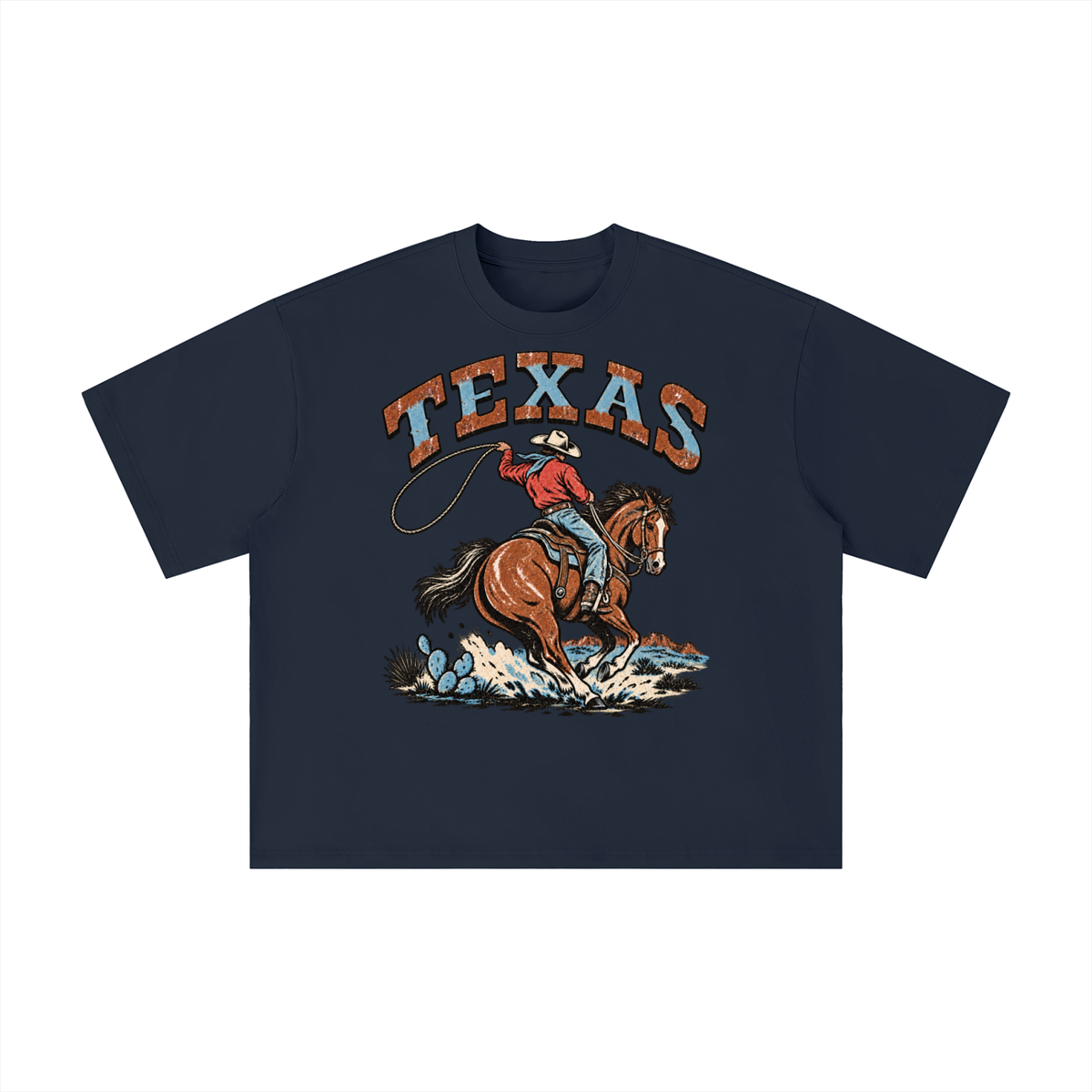 Vintage Texas Cowboy Lasso Graphic Tee