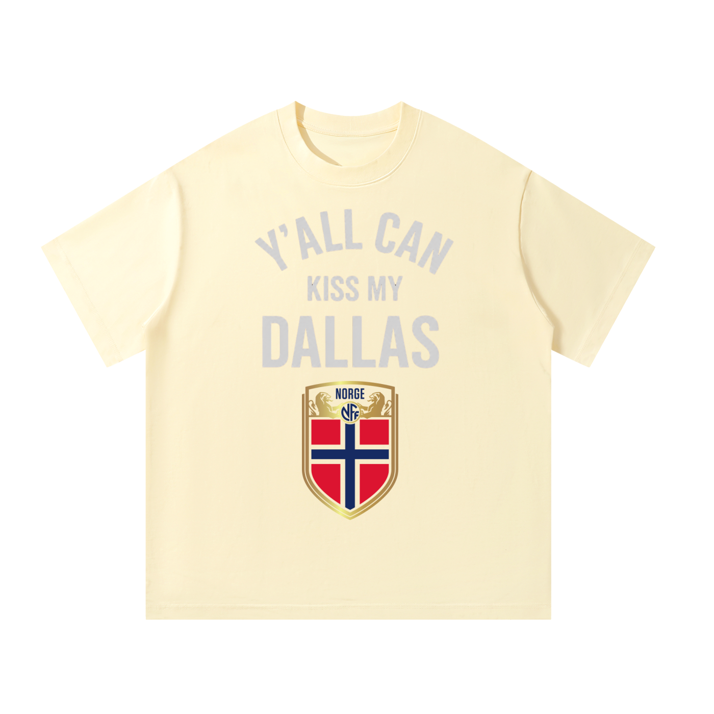 Y’all Can Kiss My Dallas Shirt - Haaland Norway Football Flag Graphic Tee | World Cup Fan T-Shirt