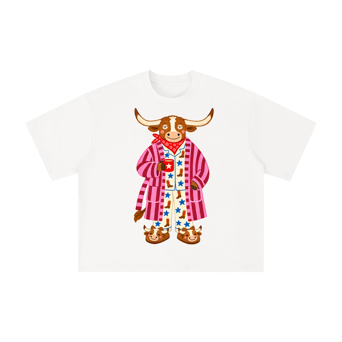 Cozy Texas Longhorn Pajama Tee