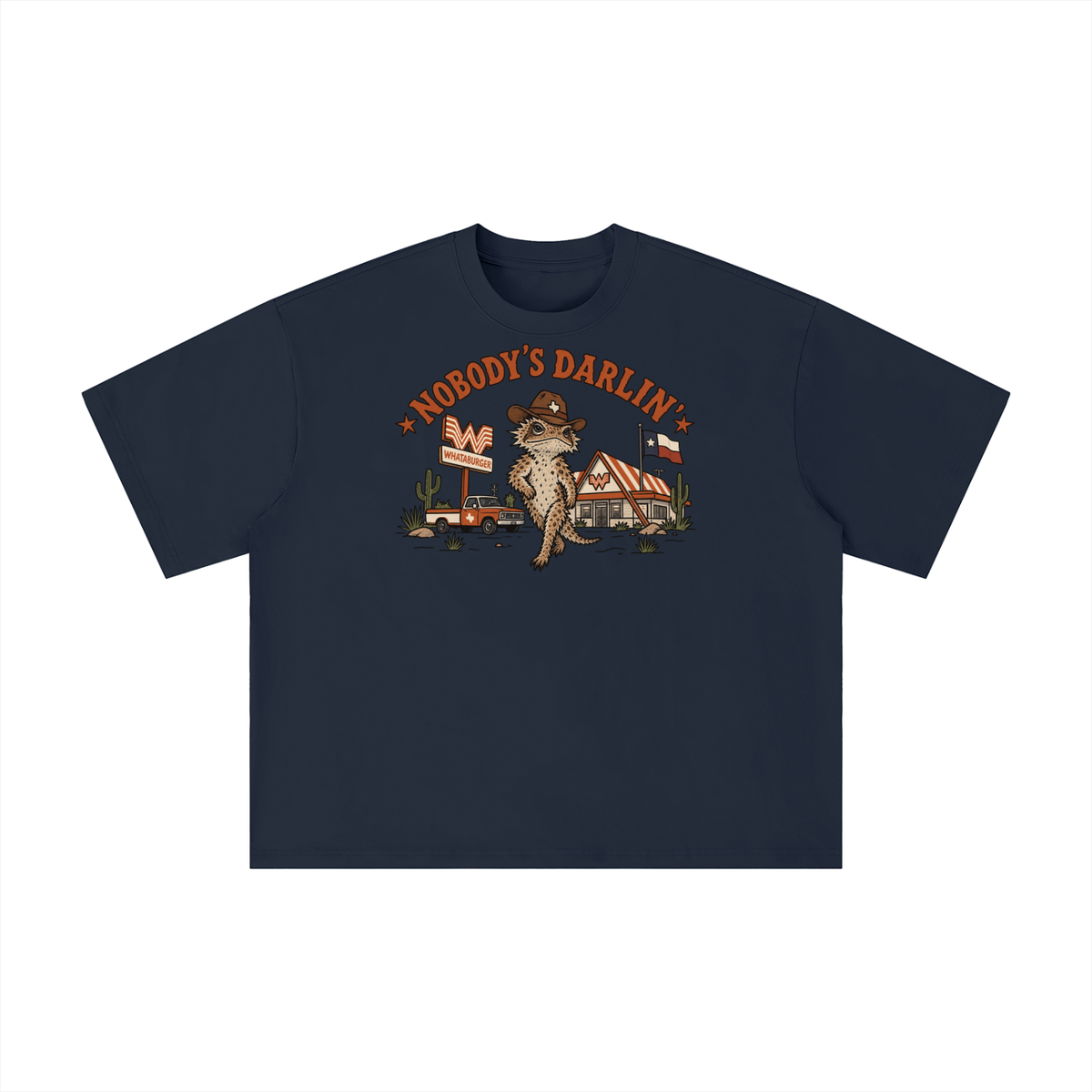 Howdy’s Darlin’ Texas Lizard Shirt – Western Texas Whataburger Tee