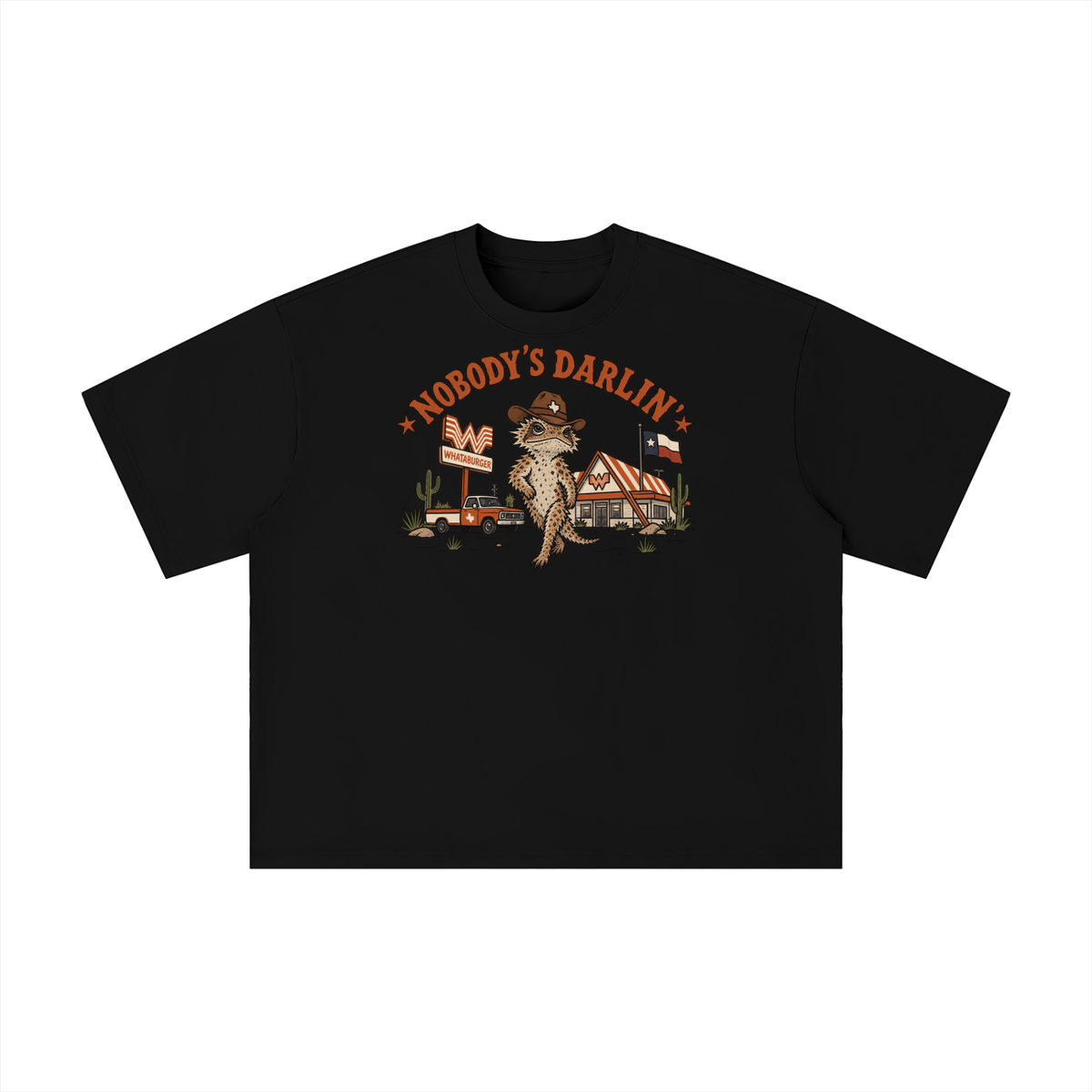 Howdy’s Darlin’ Texas Lizard Shirt – Western Texas Whataburger Tee