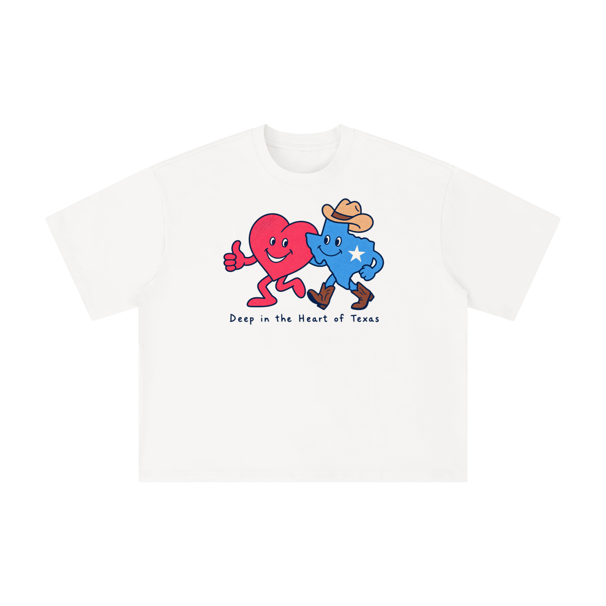 Deep in the Heart of Texas Heart & Lone Star T-Shirt