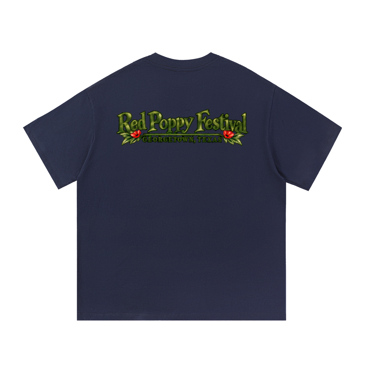 Georgetown Red Poppy Watercolor Graphic Tee