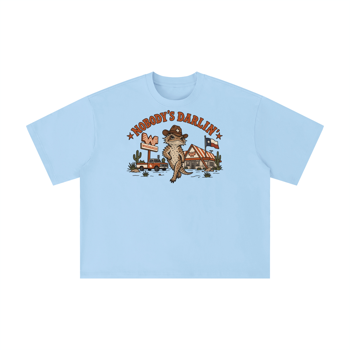 Howdy’s Darlin’ Texas Lizard Shirt – Western Texas Whataburger Tee