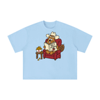 Texas Gas Station Beaver Cowboy Reading Graphic Tee