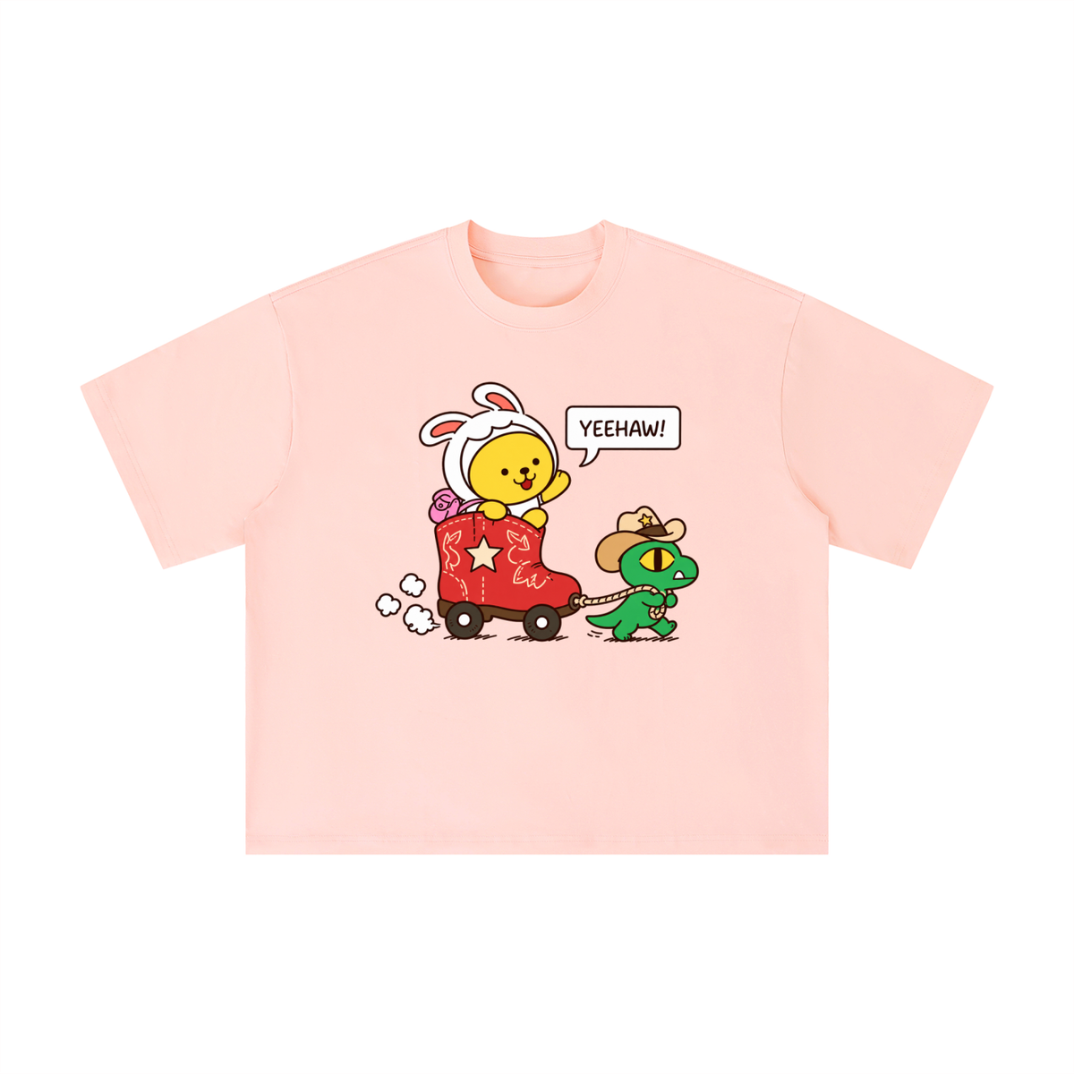 Yeehaw Boot Wagon Adventure Tee