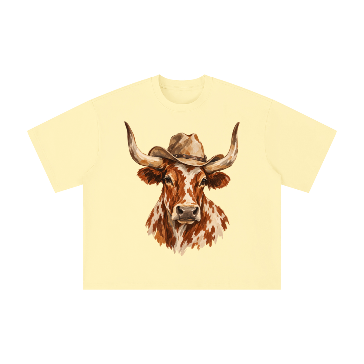 Vintage Texas Longhorn Cowboy Hat Graphic Tee