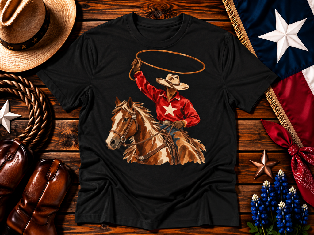 Lone Star Lasso Cowboy Tee