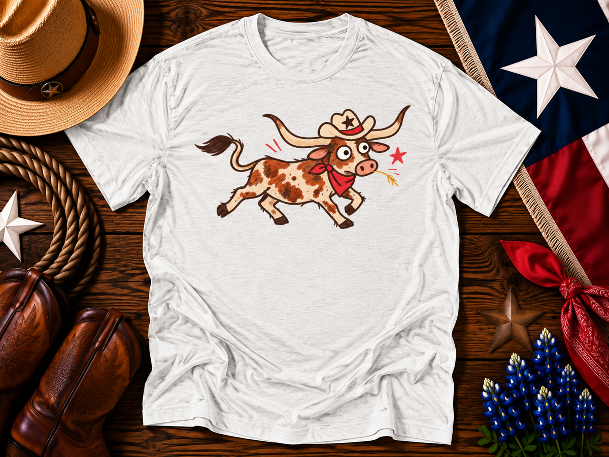 Texas Longhorn Cowboy Run Graphic Tee