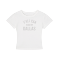 1st  Yall can kiss my dallas - Women's Cropped T-Shirt