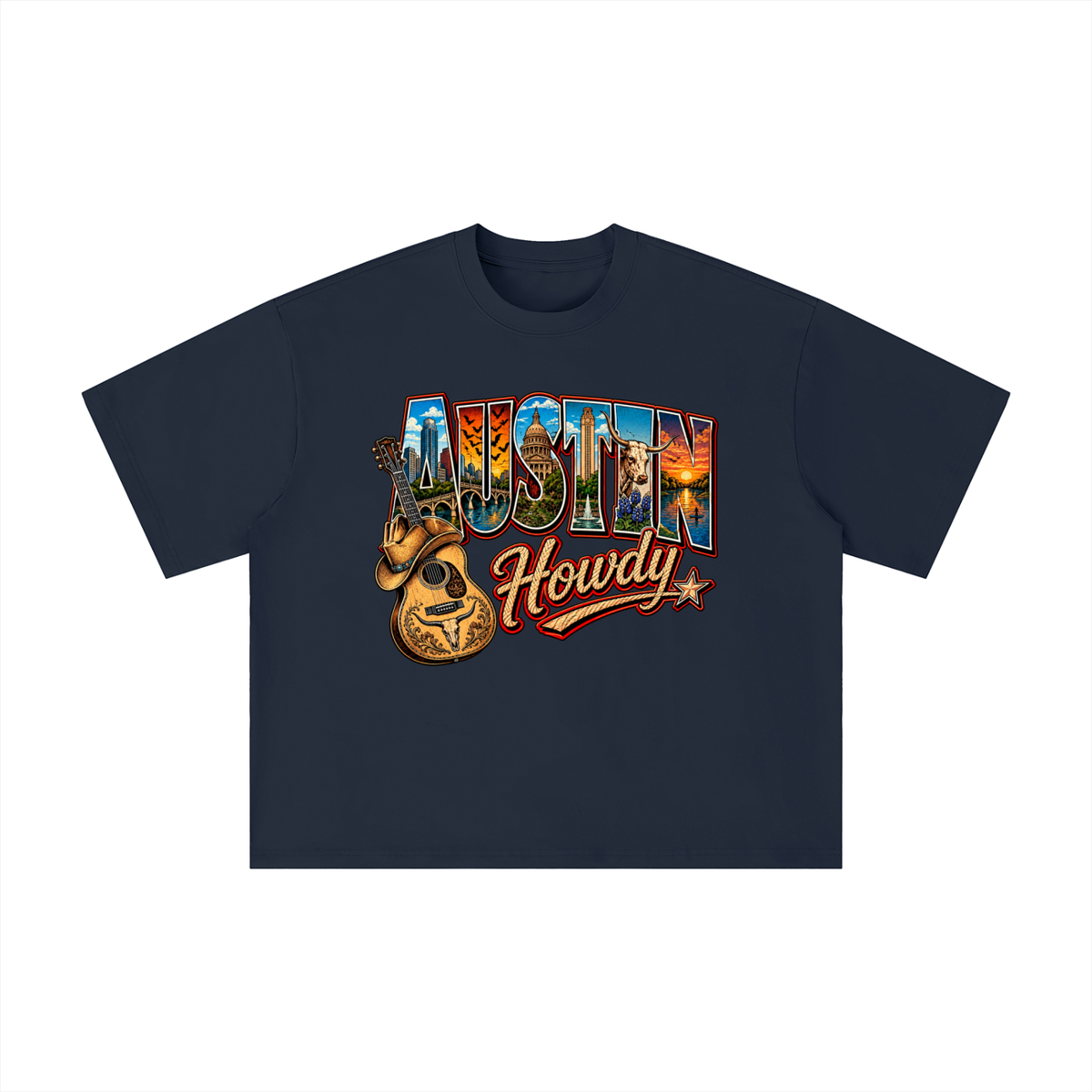 Austin Texas Howdy Vintage Western Graphic Tee