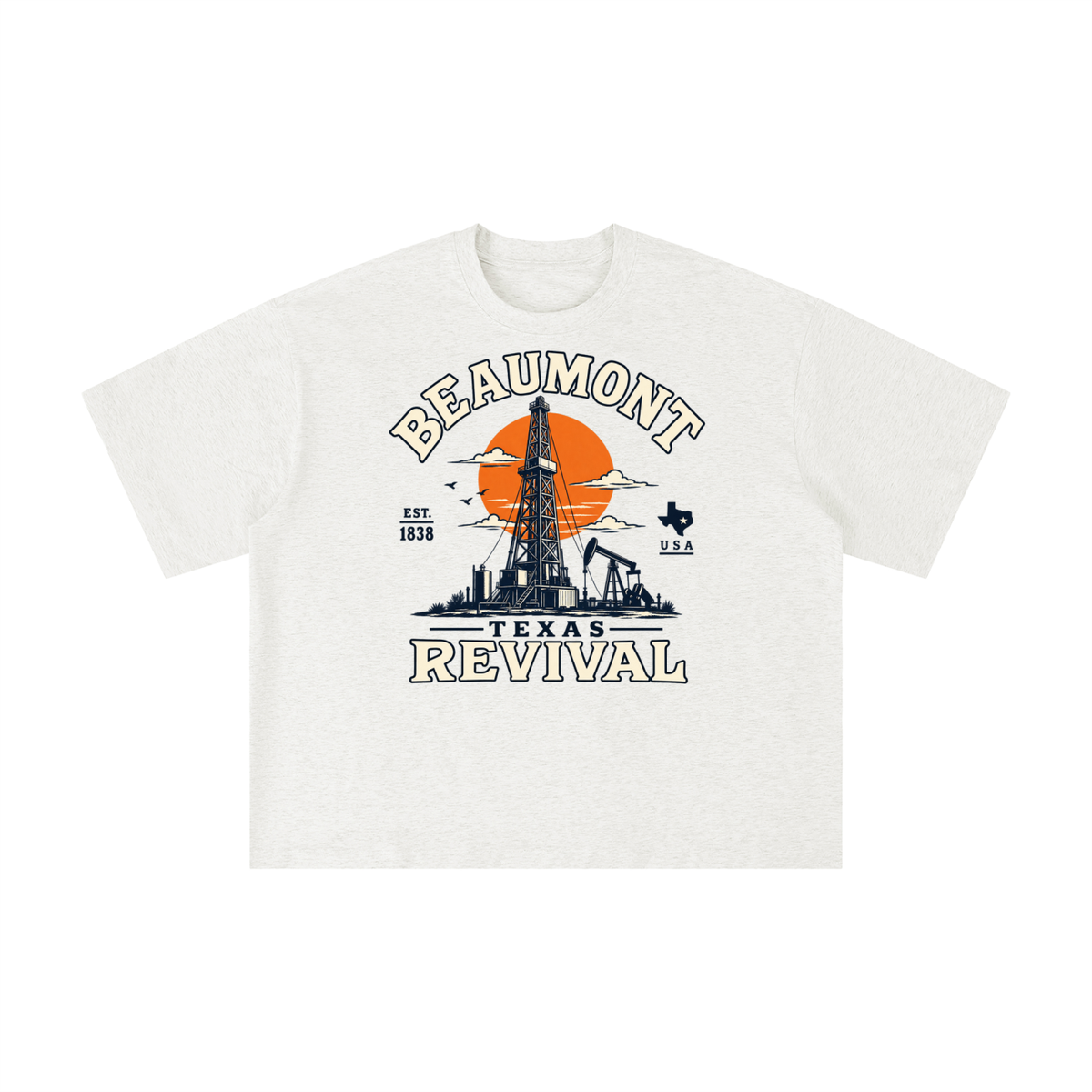 Vintage Beaumont Texas Oil Revival Graphic Tee
