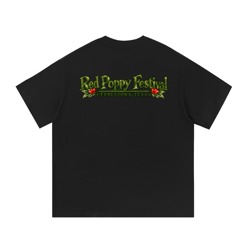 Georgetown Red Poppy Watercolor Graphic Tee