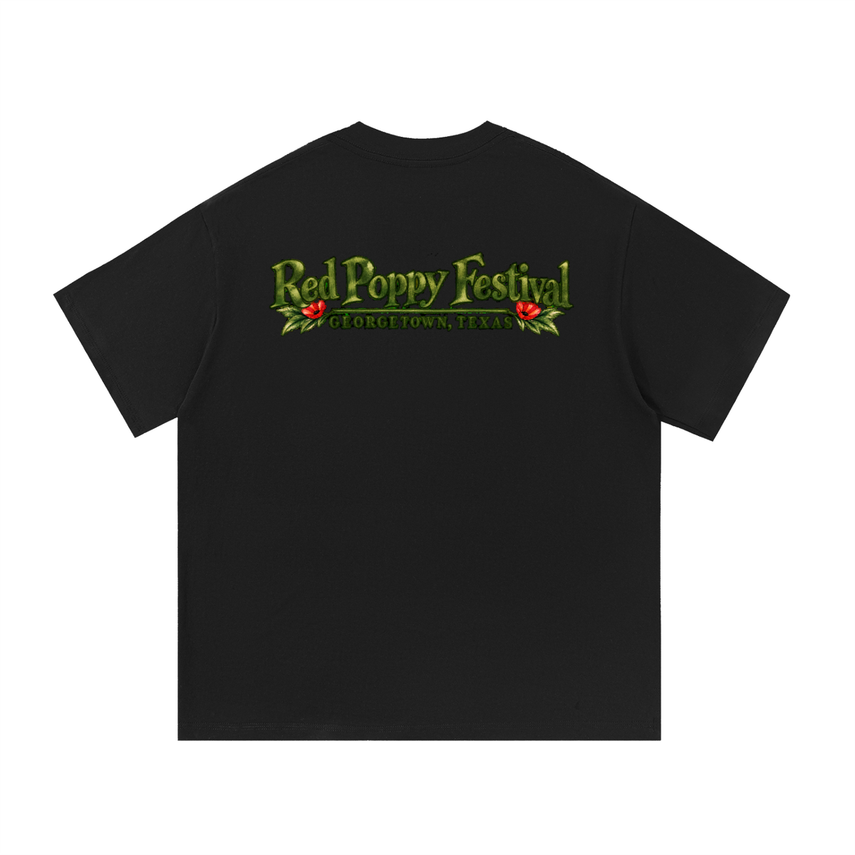 Georgetown Red Poppy Watercolor Graphic Tee