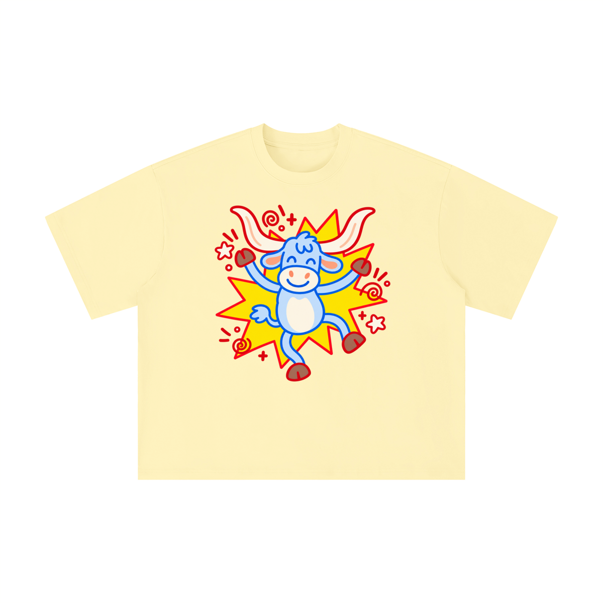 Happy Texas Longhorn Pop Art Graphic Tee