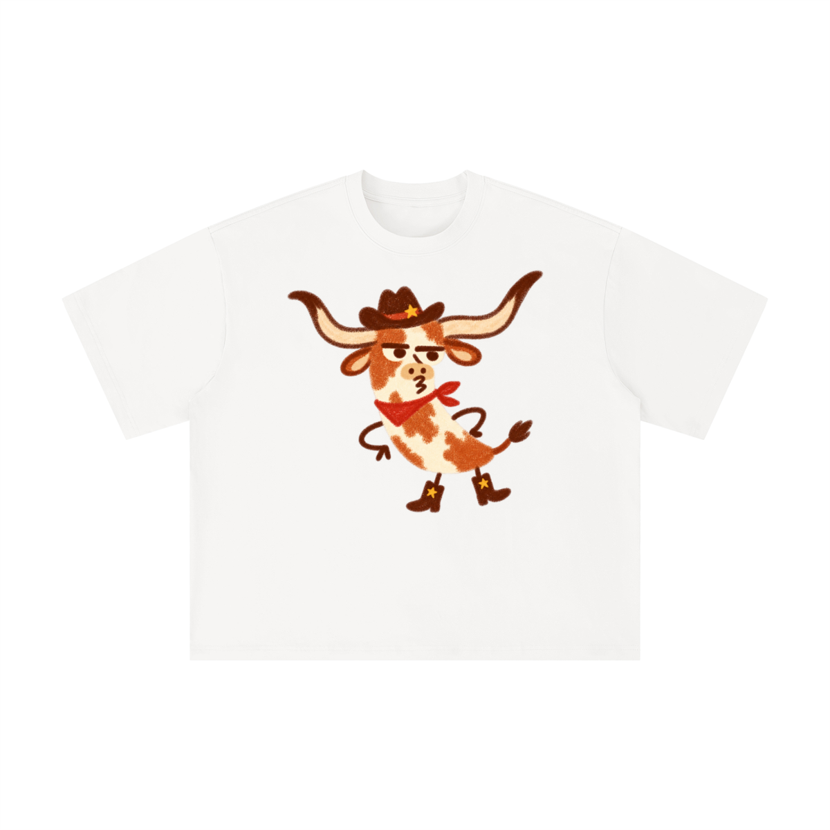 Sassy Texas Longhorn Cowboy Graphic Tee