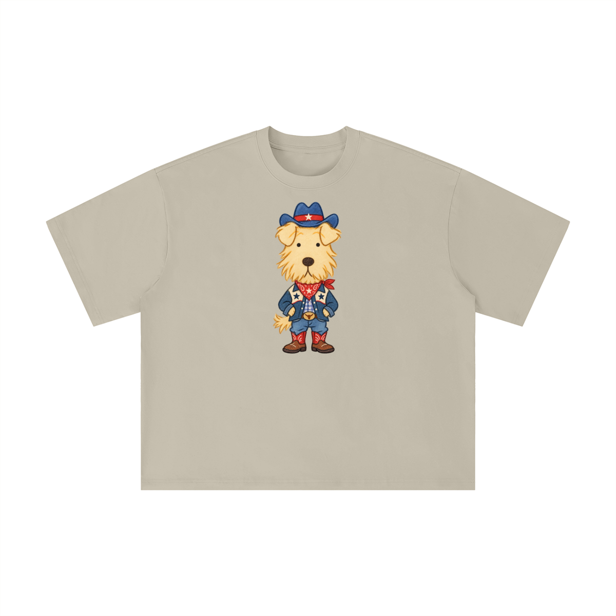 Texas Cowboy Dog Western Graphic Tee