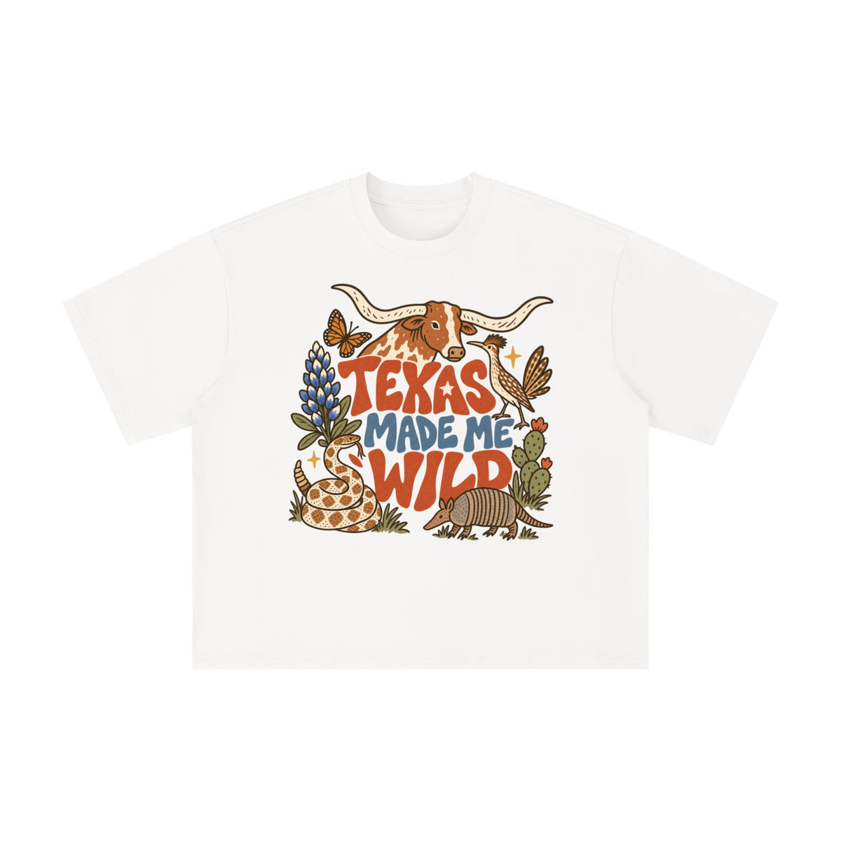Texas Made Me Wild Vintage Graphic Tee