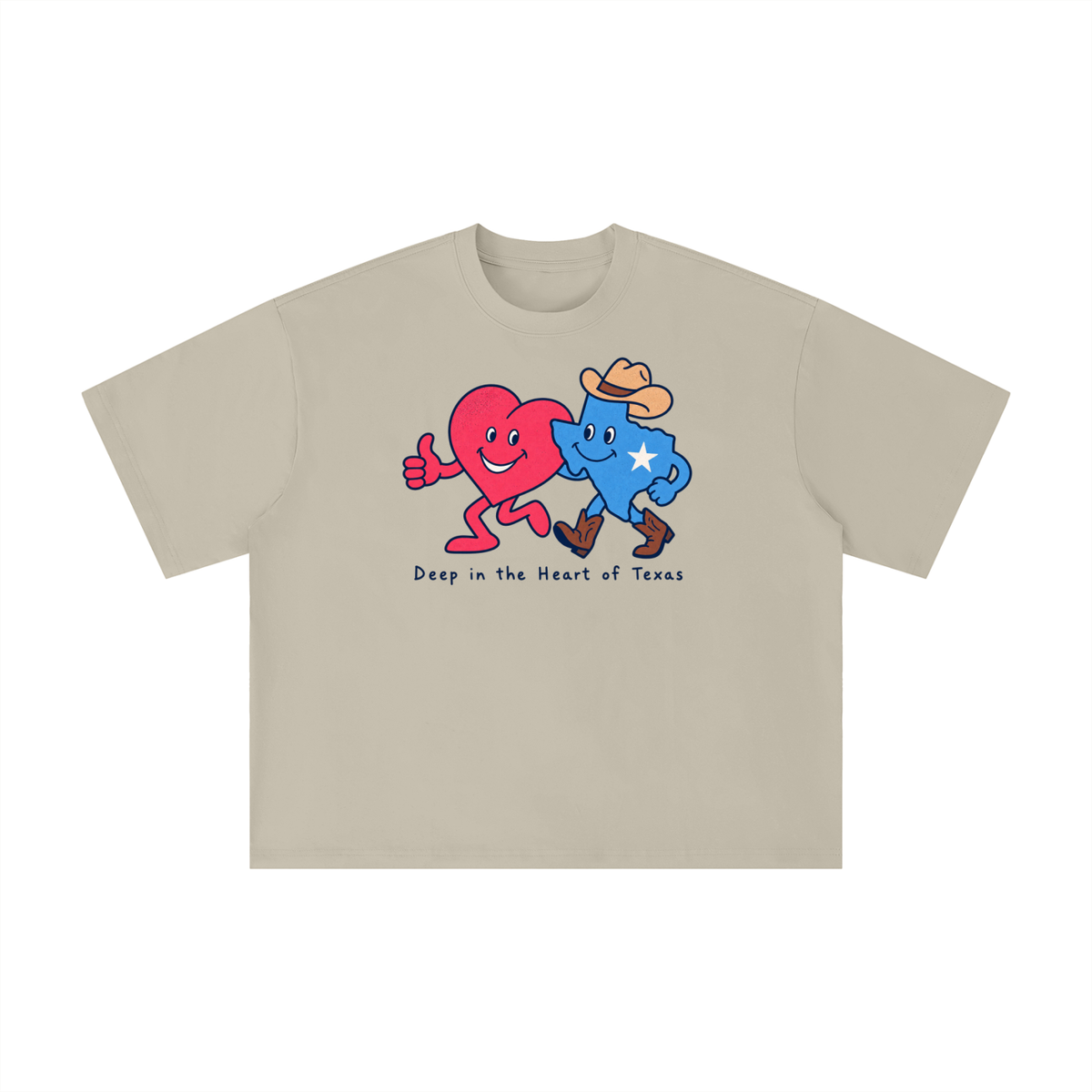 Deep in the Heart of Texas Heart & Lone Star T-Shirt