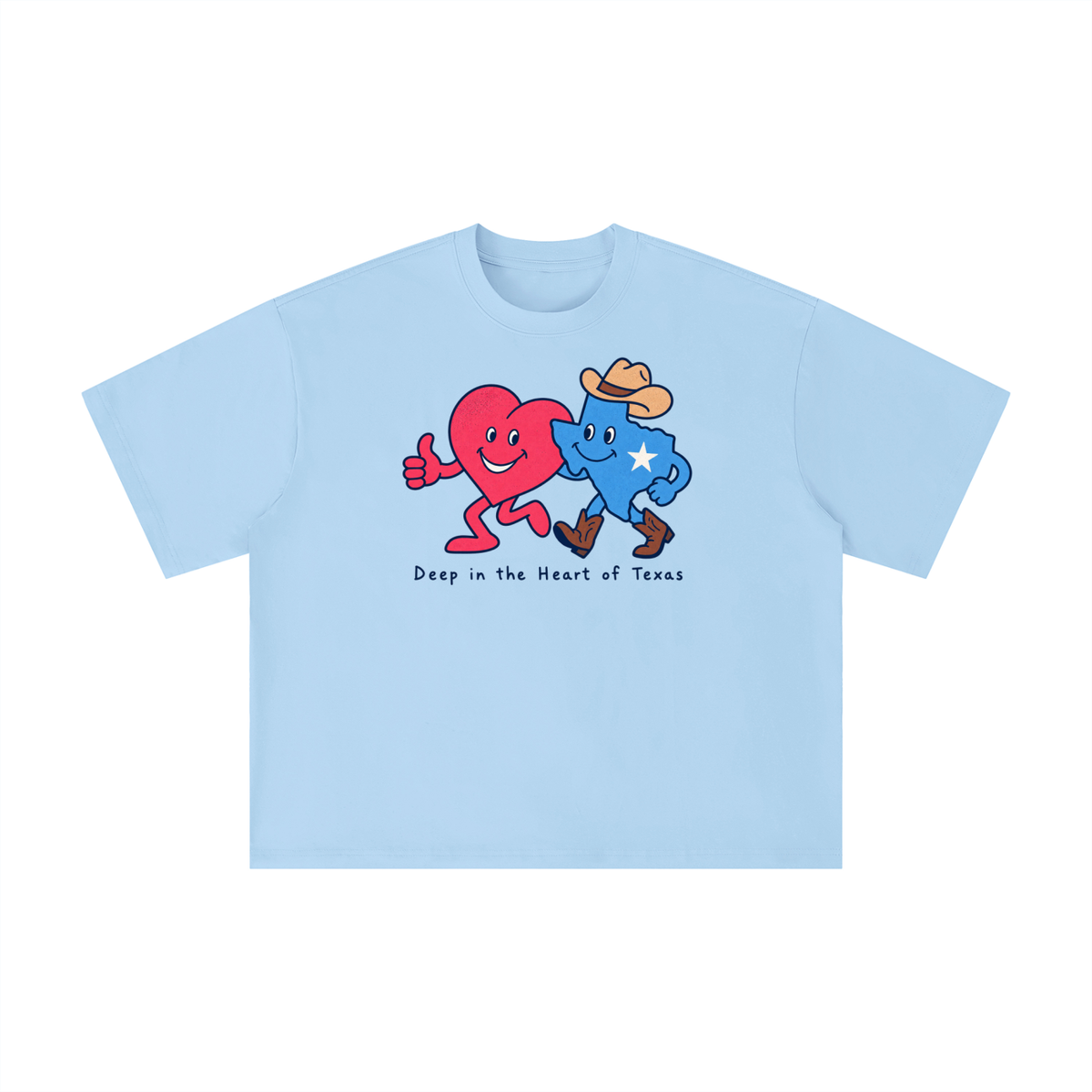 Deep in the Heart of Texas Heart & Lone Star T-Shirt