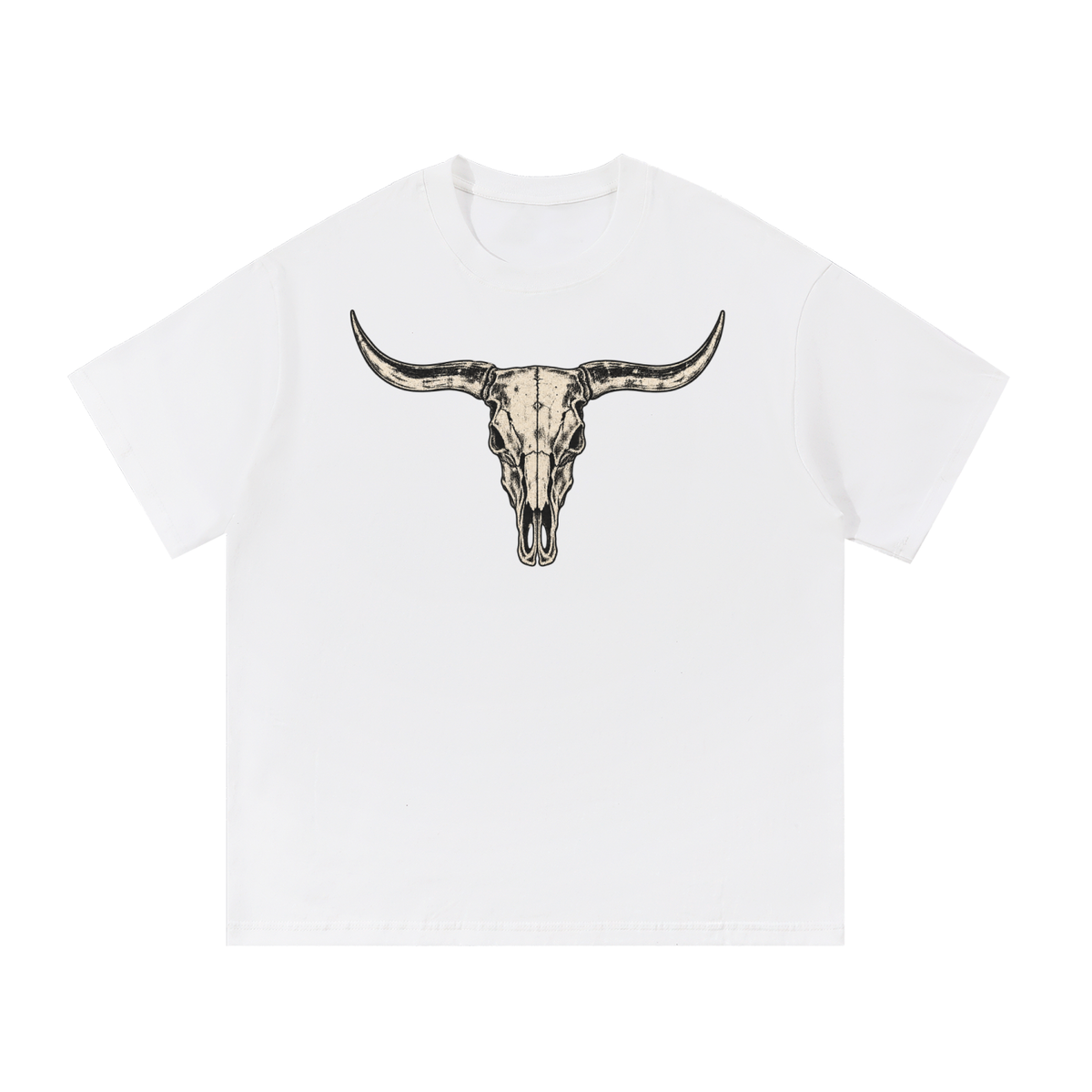 Vintage Longhorn Skull Western Graphic Tee