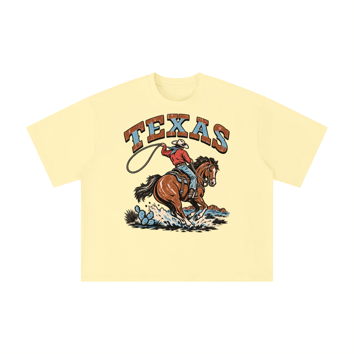 Vintage Texas Cowboy Lasso Graphic Tee