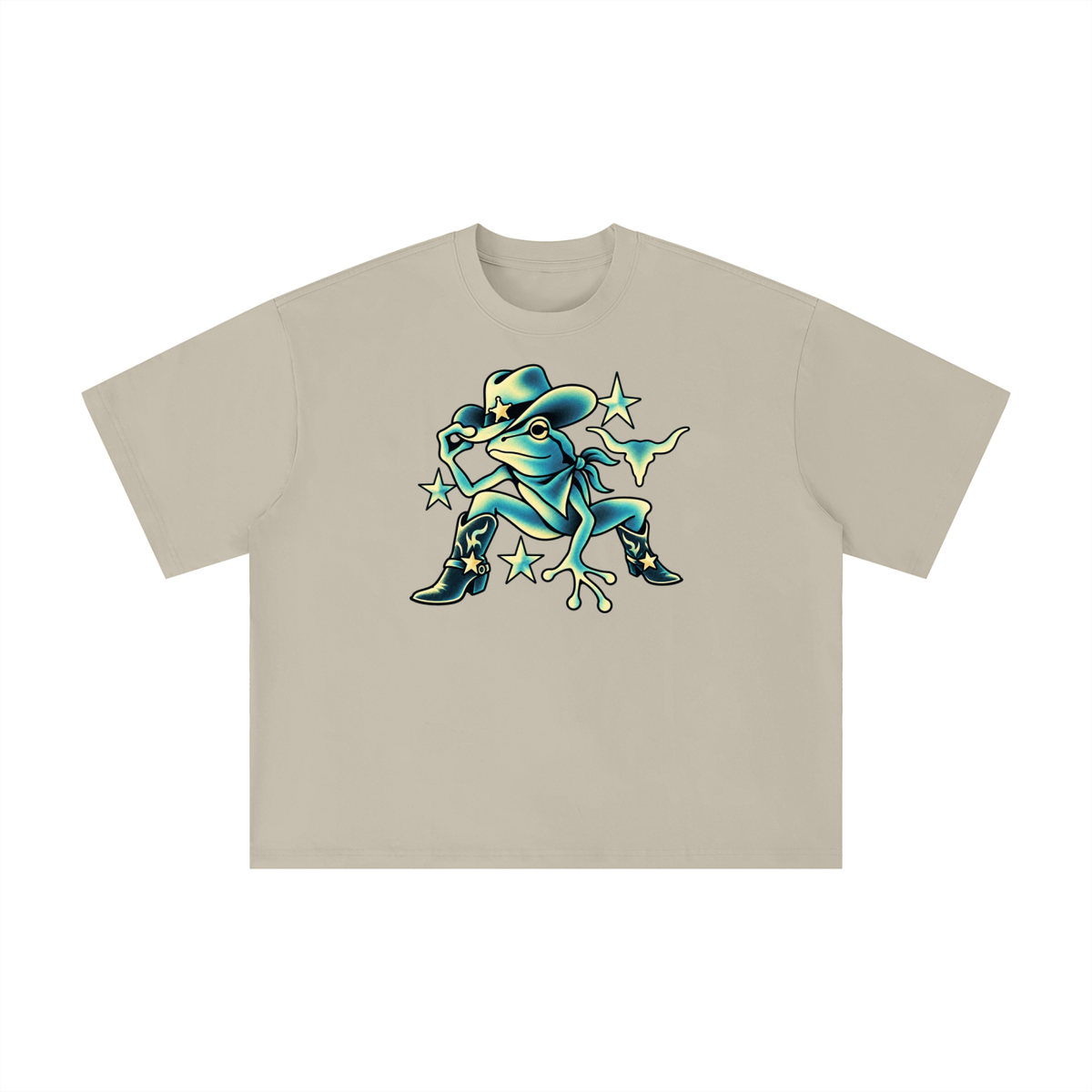 Texas Cowboy Frog Western Tee