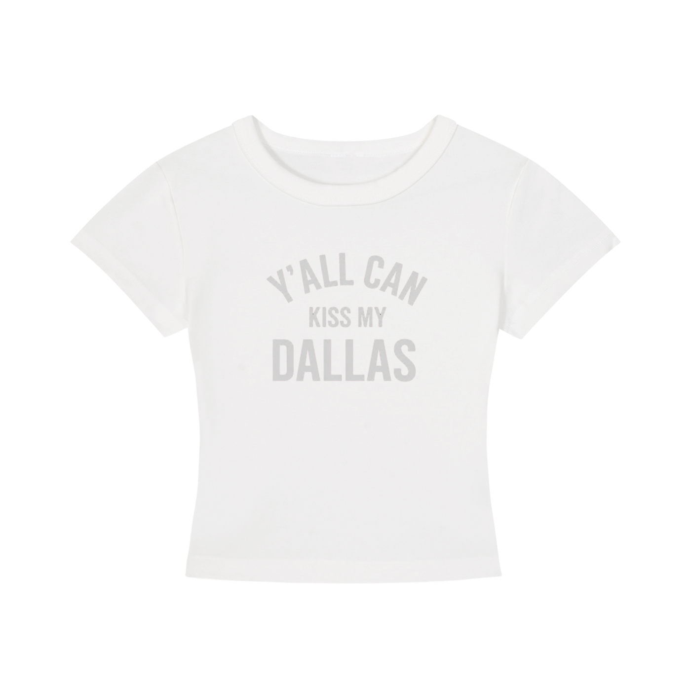 Yall can kiss my dallas - Women's Cropped T-Shirt