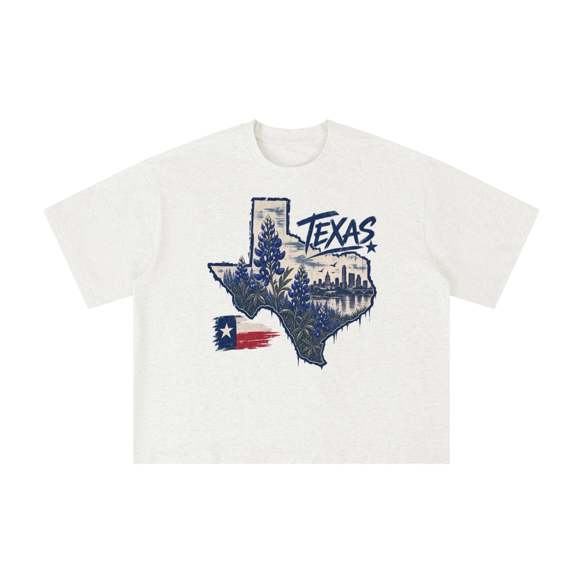 Vintage Texas Bluebonnet State Graphic Tee