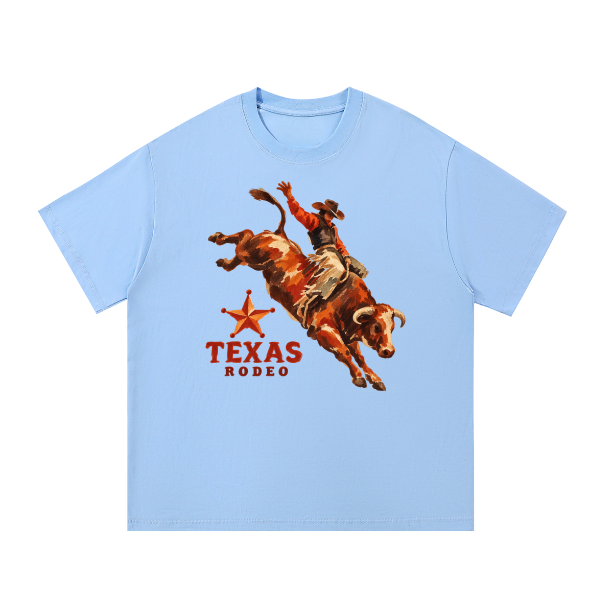 Texas Rodeo Bull Rider Western Graphic Tee